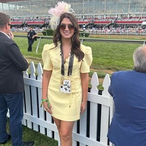 Rebecca Vallance Lulu Mini Yellow Dress